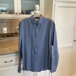 James Campbell Men’s Long Sleeve Shirt Button Up Size XL